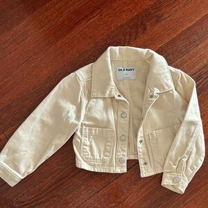 Old Navy Kids Beige Jean Jacket